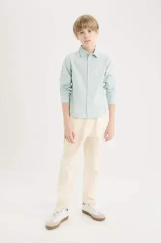 O'g'il bolalar uchun Balloon Fit standart shimli Twill shimlari B6709a824sp - DEFACTO (1)