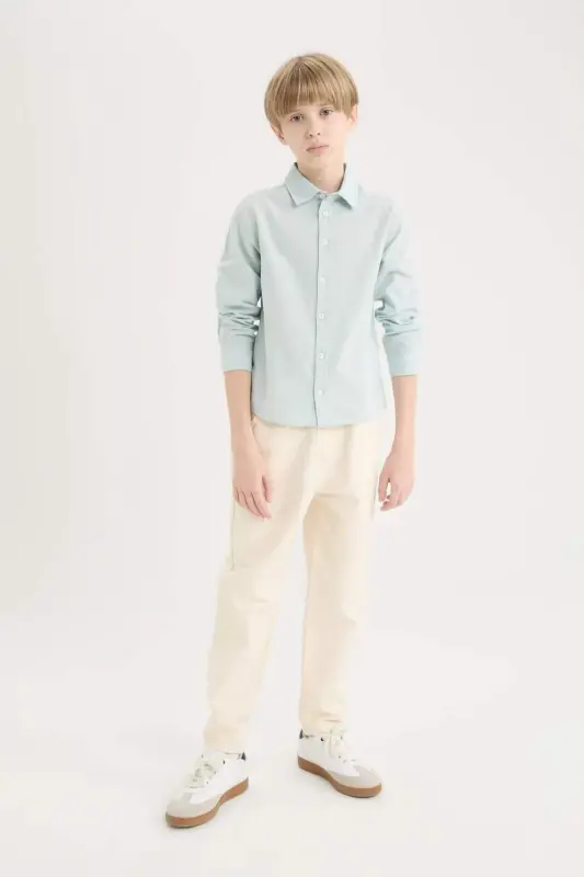 O'g'il bolalar uchun Balloon Fit standart shimli Twill shimlari B6709a824sp - 2