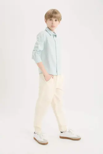 O'g'il bolalar uchun Balloon Fit standart shimli Twill shimlari B6709a824sp - 4