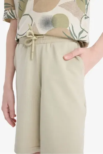 O'g'il bolalar uchun Basic shortilar ochqir rangli xaki - 6