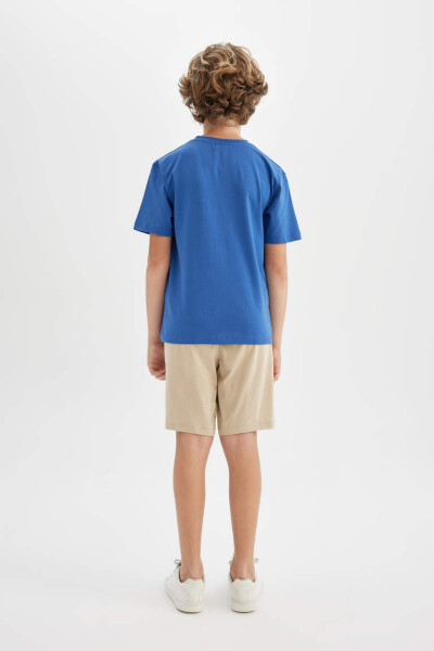 O'g'il bolalar uchun bosilgan qisqa yengli futbolka va shortilar to'plami 2 dona, to'q ko'k - 6