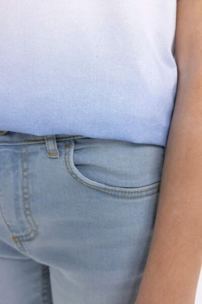 O'g'il bolalar uchun jin shortilar och ko'k rangda - 5