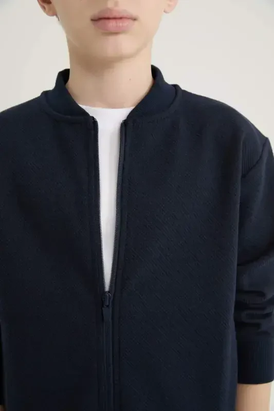 O'g'il bolalar uchun kollej yoqali bomber ko'ylagi D2803A824AU - 4