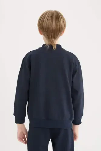 O'g'il bolalar uchun kollej yoqali bomber ko'ylagi D2803A824AU - 5