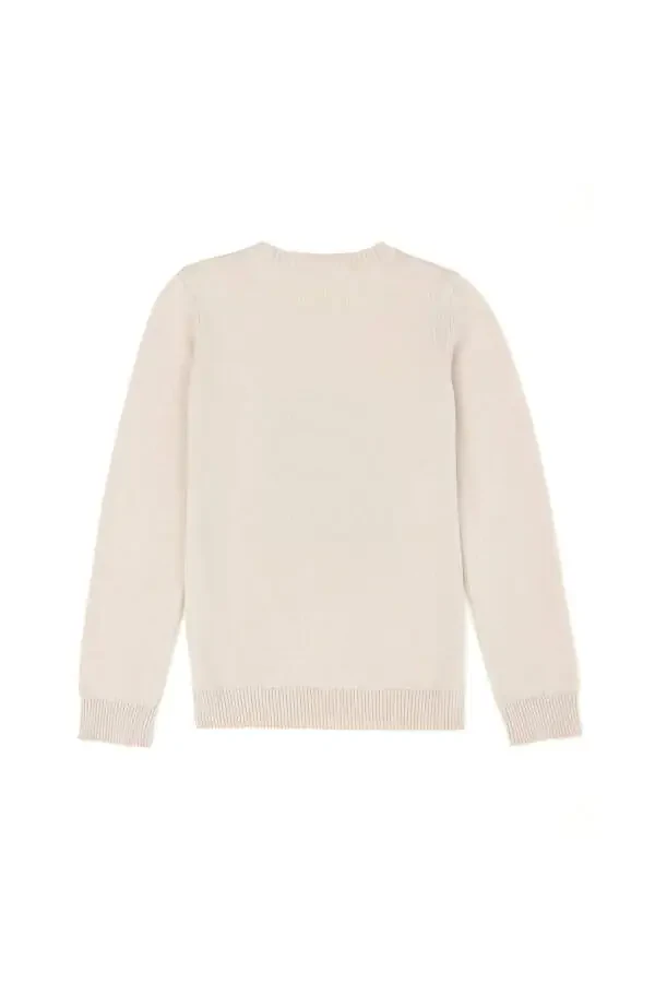 O'g'il bolalar uchun krem rangli velosiped yoqali ko'ylagi 50271343-VR071 - 3