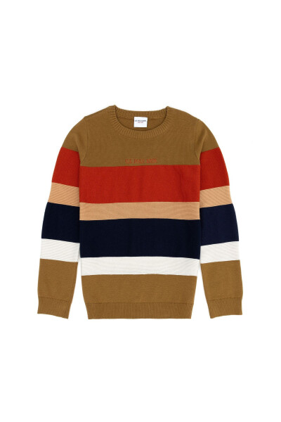 O'g'il bolalar uchun ochiq xaki rangli bisiklet yoqasi ko'ylagi 50271362-VR183 - U.S. POLO ASSN.