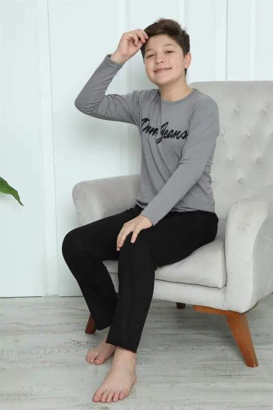 O‘g‘il bolalar uchun penye pijama to‘plami 20416 - 17