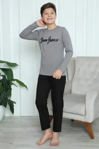 O‘g‘il bolalar uchun penye pijama to‘plami 20416 - 13