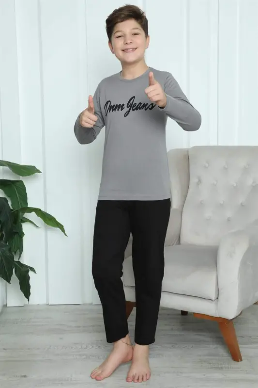 O‘g‘il bolalar uchun penye pijama to‘plami 20416 - 12