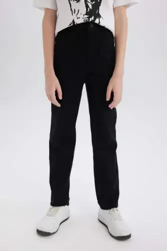 O'g'il bolalar uchun qora gabardin shim X4224a622sm - 7