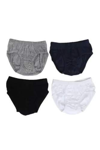 O'g'il bolalar uchun rangli slip 100% paxta 4 dona - 3