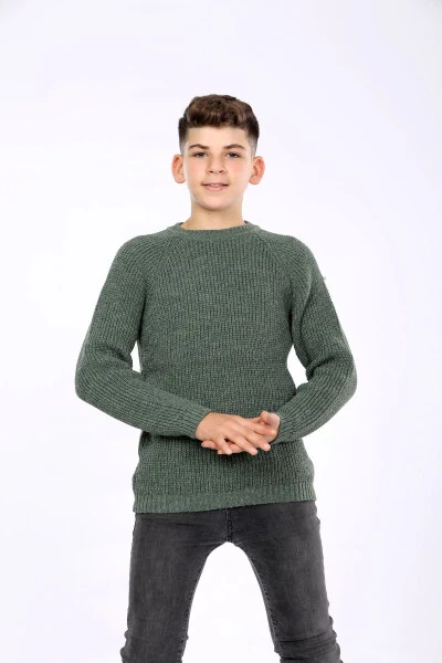 O'g'il bolalar uchun regular fit asosli triko sviter - CLOUDY KIDS