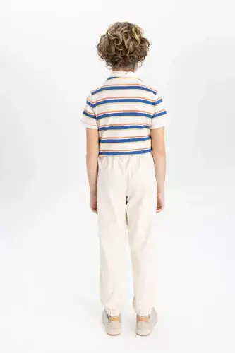 O'g'il bolalar uchun standart oyoqli gabardin shim B7422a824sp - 8