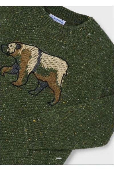 O'g'il bolalar uchun yashil sviter 4343 - 3