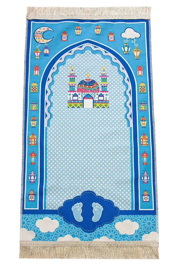 O'g'limning Ibodat to'plami Namoz va Qur'on o'rganyapman Bolalar uchun namozlik to'plami Ko'k - 7