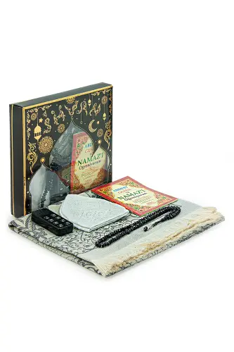 Oʻgʻlimning ovozli namoz oʻqitish gilami toʻplami kulrang (NAMOZ OʻQILAdigan gilamcha) - 7