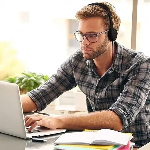 Maeline Bulk Classroom Headphones for Students, 10 Pack On-Ear Wired Headsets, Adjustable, Lightweight, 3.5mm Plug, School Testing, Library, Travel, Labs – Multi Color - 5