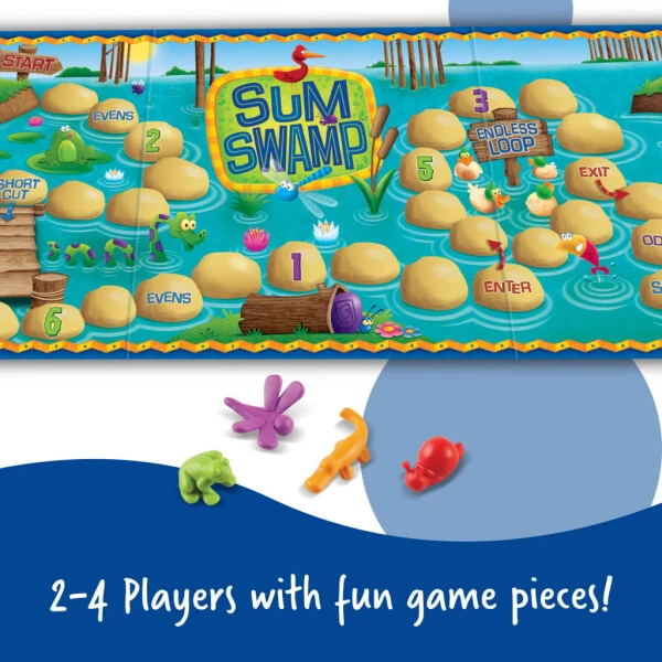 Learning Resources Sum Swamp Game Addition & Subtraction Board Game Math for Toddlers, Ages 5+ - 3