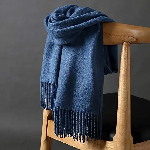 OHAYOMI Womens Thick Soft PasModazoneina Shawl Wrap Scarf Warm Solid Color Stole - WOMENS (1)