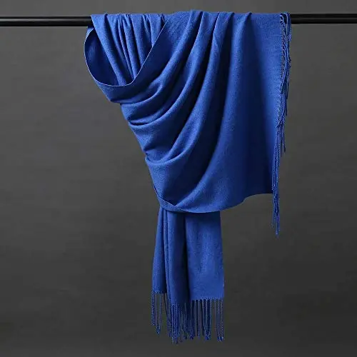OHAYOMI Womens Thick Soft PasModazoneina Shawl Wrap Scarf Warm Solid Color Stole - 4