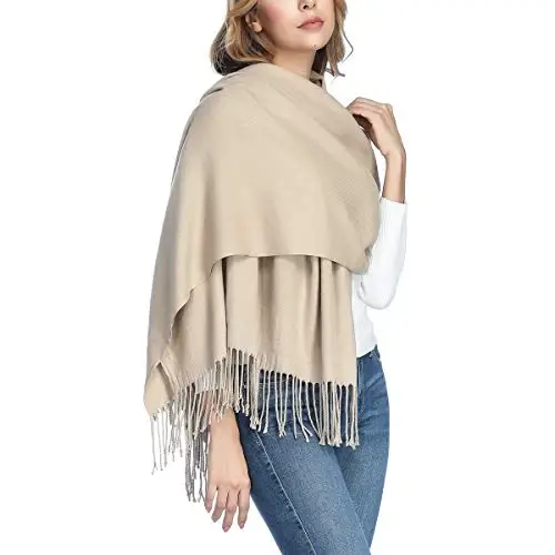 Womens Thick Oversized PasModazoneina Shawl Wrap Scarves Soft Winter Warm Blanket | Womens Gifts Extra Large Long Wayfarer Travel Blanket 