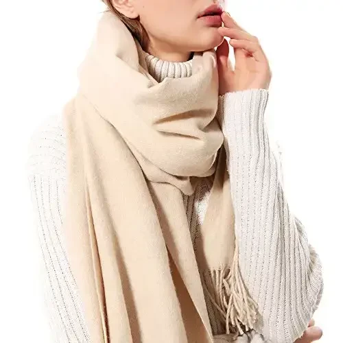 OHAYOMI Womens Thick Oversized PasModazoneina Shawl Wrap Scarves Soft Winter Warm Blanket - 2