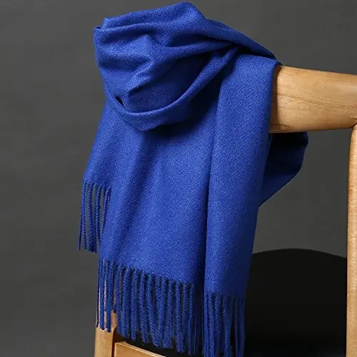 OHAYOMI Womens Thick Soft PasModazoneina Shawl Wrap Scarf Warm Solid Color Stole - 3