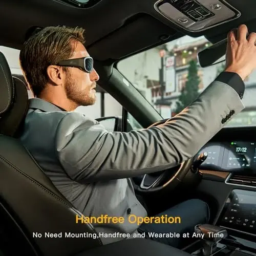 OhO 128GB Camera Glasses, 24M Resolution H.265 1080P Smart Glasses bilan UV400 quyosh ko'zoynak linzalari Ochiq sport, Uniseks uchun - 4