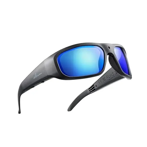 OhO 256GB Camera Glasses,24M Resolution H.265 1080P Smart Glasses with UV400 Sunglasses Lens for Outdoor Sport,Unisex - 1