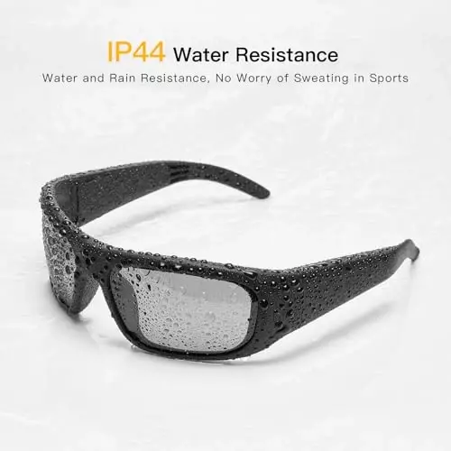 OhO 256GB Camera Glasses,24M Resolution H.265 1080P Smart Glasses with UV400 Sunglasses Lens for Outdoor Sport,Unisex - 5