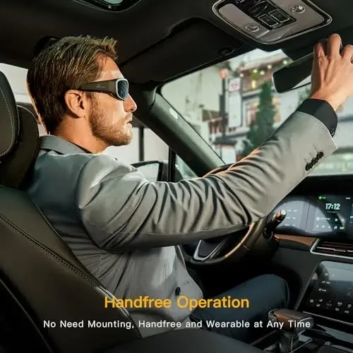 OhO 32GB Camera Glasses, 24M Resolution 1080P Smart Glasses with UV400 Sunglasses Lens for Outdoor Sport, Unisex - 4