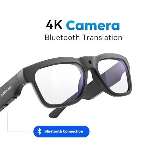 OHO 4K Ultra-Lightweight Smart Glasses, AI Chat & Real-Time Translation, OHO App Supported, Record-While-Charging, UV400 Lens - 6