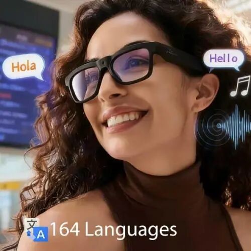 OHO 4K Ultra-Lightweight Smart Glasses, AI Chat & Real-Time Translation, OHO App Supported, Record-While-Charging, UV400 Lens - OhO sunshine (1)