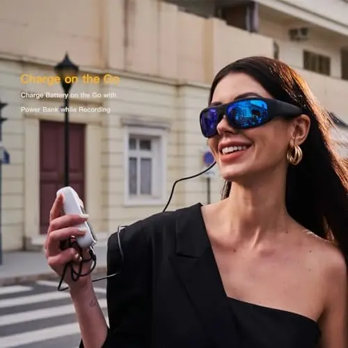 OhO Camera Glasses,4K Pro 24M Resolution H.265 Smart Glasses with Built-in 256GB Memory,UV400 Sunglasses for Outdoor Sport - OHO (1)