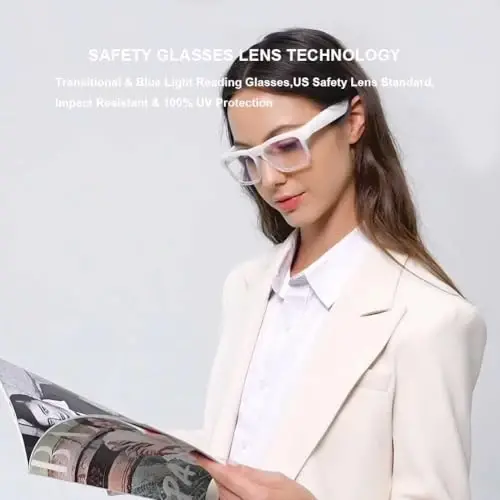OhO sunshine Smart Glasses,128G MP3 Bluetooth Sunglasses with Open Ear Speaker,Transitional Bluelight Blocking Lens,Unisex for Leisure Entertainment - 5