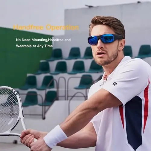 OhO sunshine Camera Sunglasses,4K Video 24M Resolution H.265 Smart Glasses with Built-in Memory for Outdoor Adventure - 3