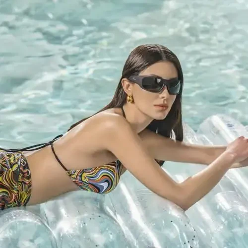 OhO quyosh kamerasi ko'zoynaklari, 4K video 24M pikselli H.265 aqlli ko'zoynaklar o'rnatilgan xotira bilan ochiq havoda sarguzasht uchun - 6