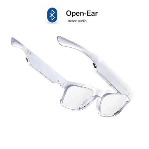 OhO quyosh nuri Smart Glasses, 128G MP3 Bluetooth ko'zoynaklari ochiq quloq dinamigi, o'tuvchi ko'k nurini to'suvchi linzalar, dam olish uchun unisex - 2