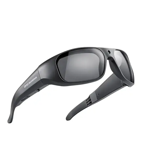 OhO sunshine Camera Sunglasses,4K Video 24M Resolution H.265 Smart Glasses with Built-in Memory for Outdoor Adventure - 1