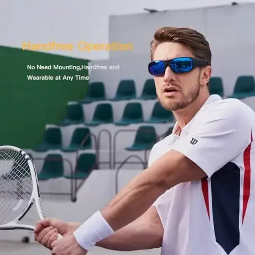 OhO sunshine Camera Sunglasses,4K Video 24M Resolution H.265 Smart Glasses with Built-in Memory for Outdoor Adventure - 3