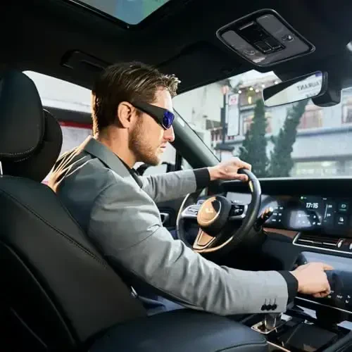 OhO sunshine Camera Sunglasses,4K Video 24M Resolution H.265 Smart Glasses with Built-in Memory for Outdoor Adventure - 6