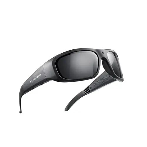 OHO Ultra‑Light Smart Glasses with Camera, 24MP 1080P Video Built‑in Memory | 1080P Camera Glasses, Record‑While‑Charging, Water Resistant, Polarized Lens, Hands‑Free Video for Cycling, Hiking & Running - OhO sunshine