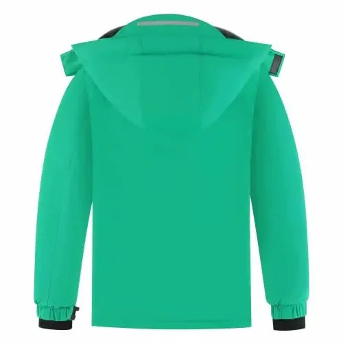 OHSNMAKSL Boy's Waterproof Ski Jacket Warm Winter Snow Coat Kids Fleece Snowboarding Jackets Thick Hooded Windproof Coats - 3