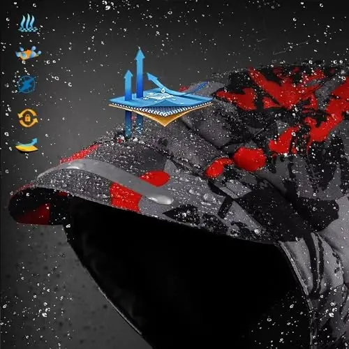 OHSNMAKSL Boy's Waterproof Ski Jacket Warm Winter Snow Coat Kids Fleece Snowboarding Jackets Thick Hooded Windproof Coats 