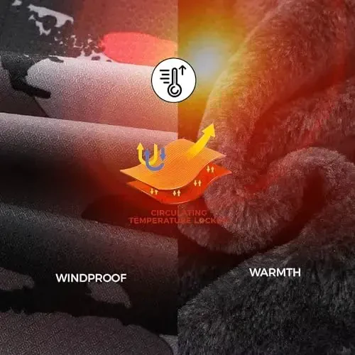 OHSNMAKSL Boy's Waterproof Ski Jacket Warm Winter Snow Coat Kids Fleece Snowboarding Jackets Thick Hooded Windproof Coats - 5