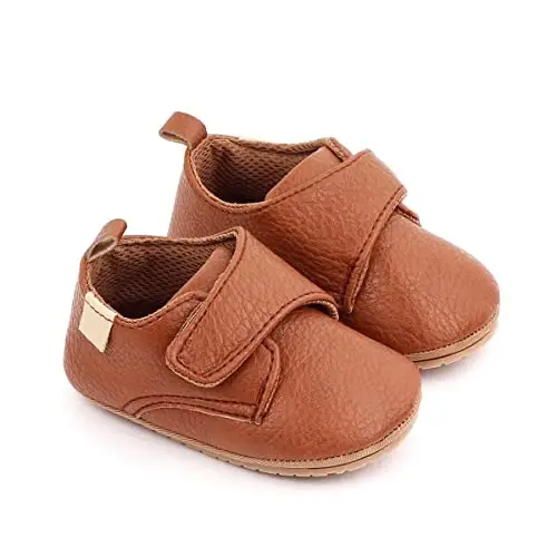 ohsofy Bebek Erkek Oxford Ayakkabı PU Deri Loafer Kauçuk ve Yumuşak Taban Düğün Elbise Ayakkabıları Küçük Kız Bebek Yürüyüş Ayakkabıları - OHSOFY (1)
