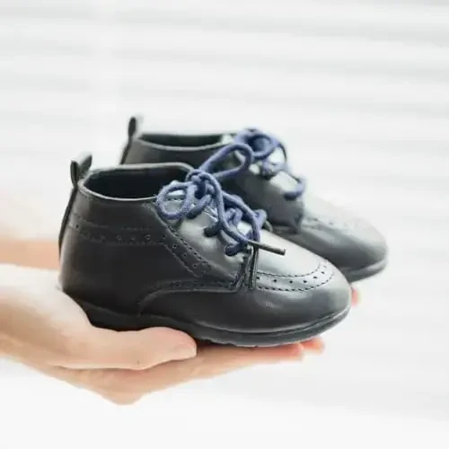 ohsofy Infant Baby Boy Oxford Shoes PU Leather Loafers Rubber and Soft Sole Wedding Dress Shoes Toddler Girl Baby Walking Shoes - 6