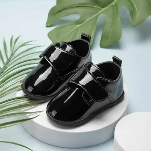 ohsofy Infant Baby Boy Oxford Shoes PU Leather Loafers Rubber and Soft Sole Wedding Dress Shoes Toddler Girl Baby Walking Shoes - 6