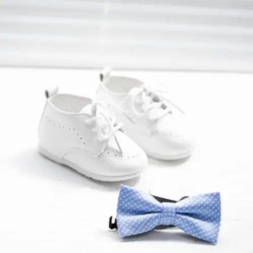 ohsofy Infant Baby Boy Oxford Shoes PU Leather Loafers Rubber and Soft Sole Wedding Dress Shoes Toddler Girl Baby Walking Shoes - 6