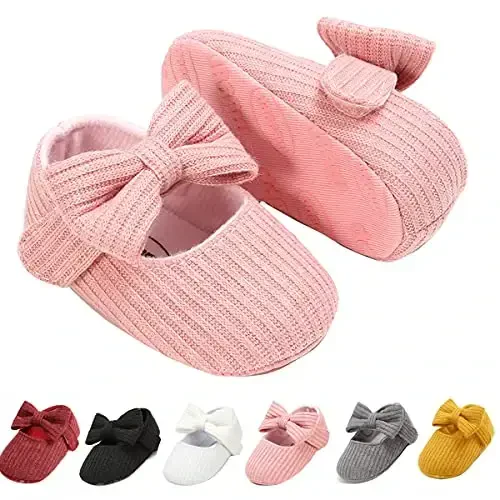 Ohwawadi Infant Baby Boys Girls Slippers Cozy Fleece Booties Soft Bottom Warm Cartoon Socks Newborn Crib Shoes - TUOTING